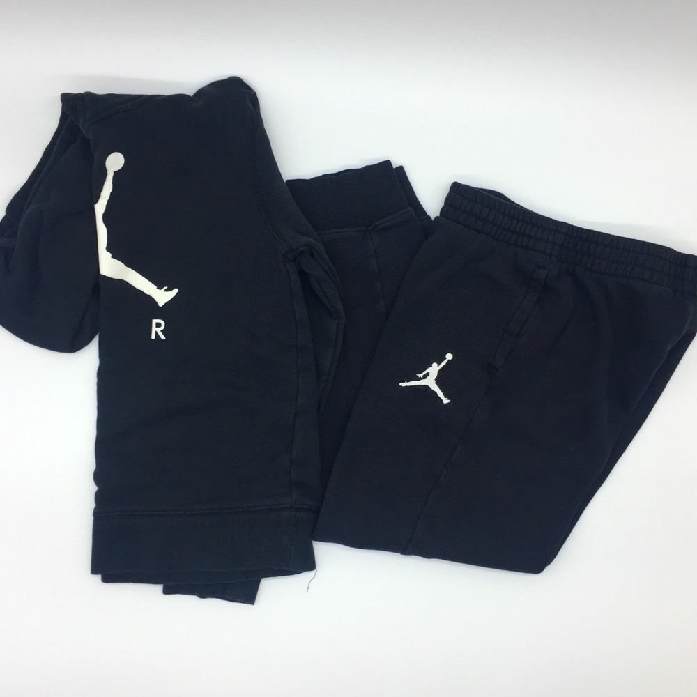Kids Air Jordan Sweat suit Set Black Boys